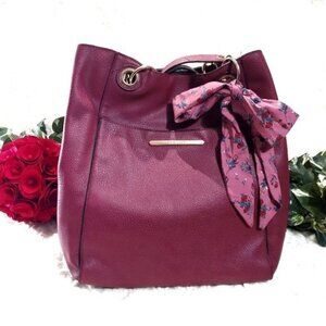 Steve Madden Scarf Large Tote Bag Purse Matching Makeup Bag